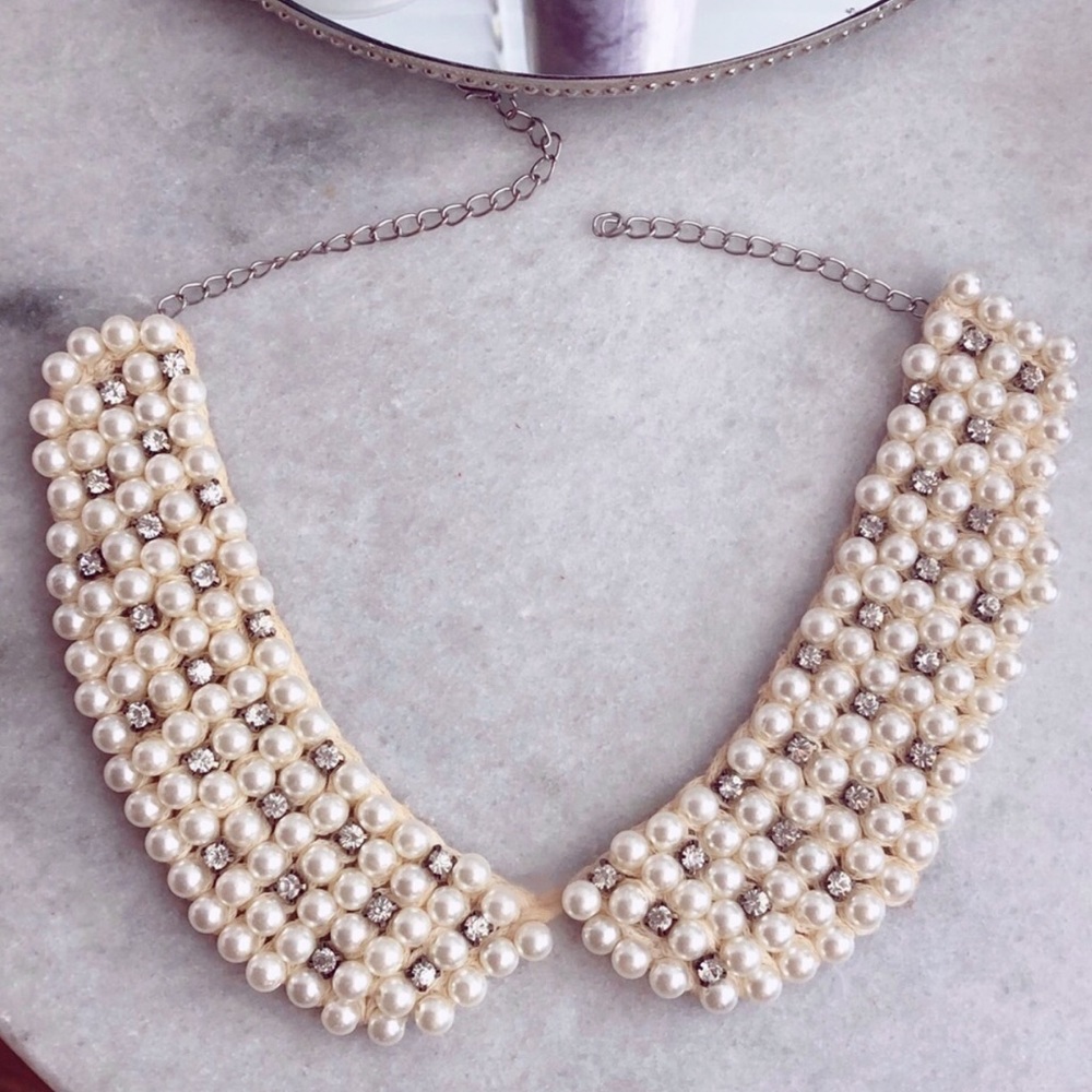 pearl collar-necklace